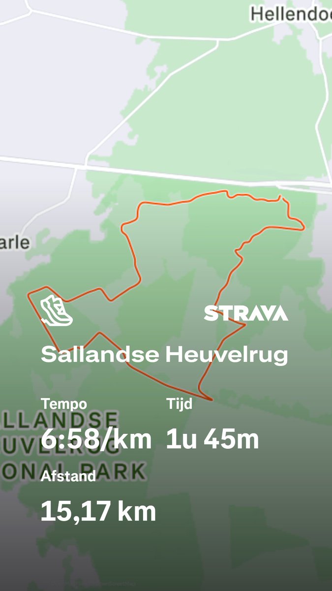 Ff fijn gelopen.  Beetje voorbereiden op de 21 km van de  Sallandtrail.nl.
<a href="/loopmaatjes/">Loopmaatjes</a>
<a href="/hardloopvriend/">Hardloopvriend</a>

Bekijk mijn activiteit op Strava: strava.app.link/2VggxenxM0b