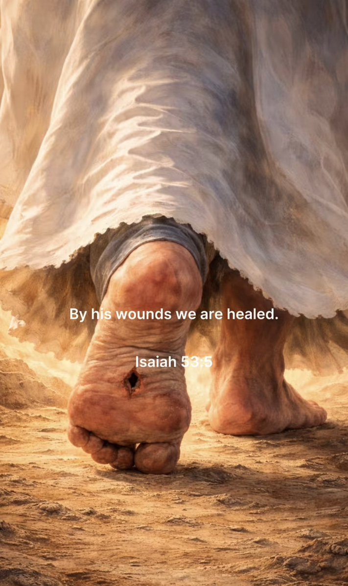 By His wounds you are healed.