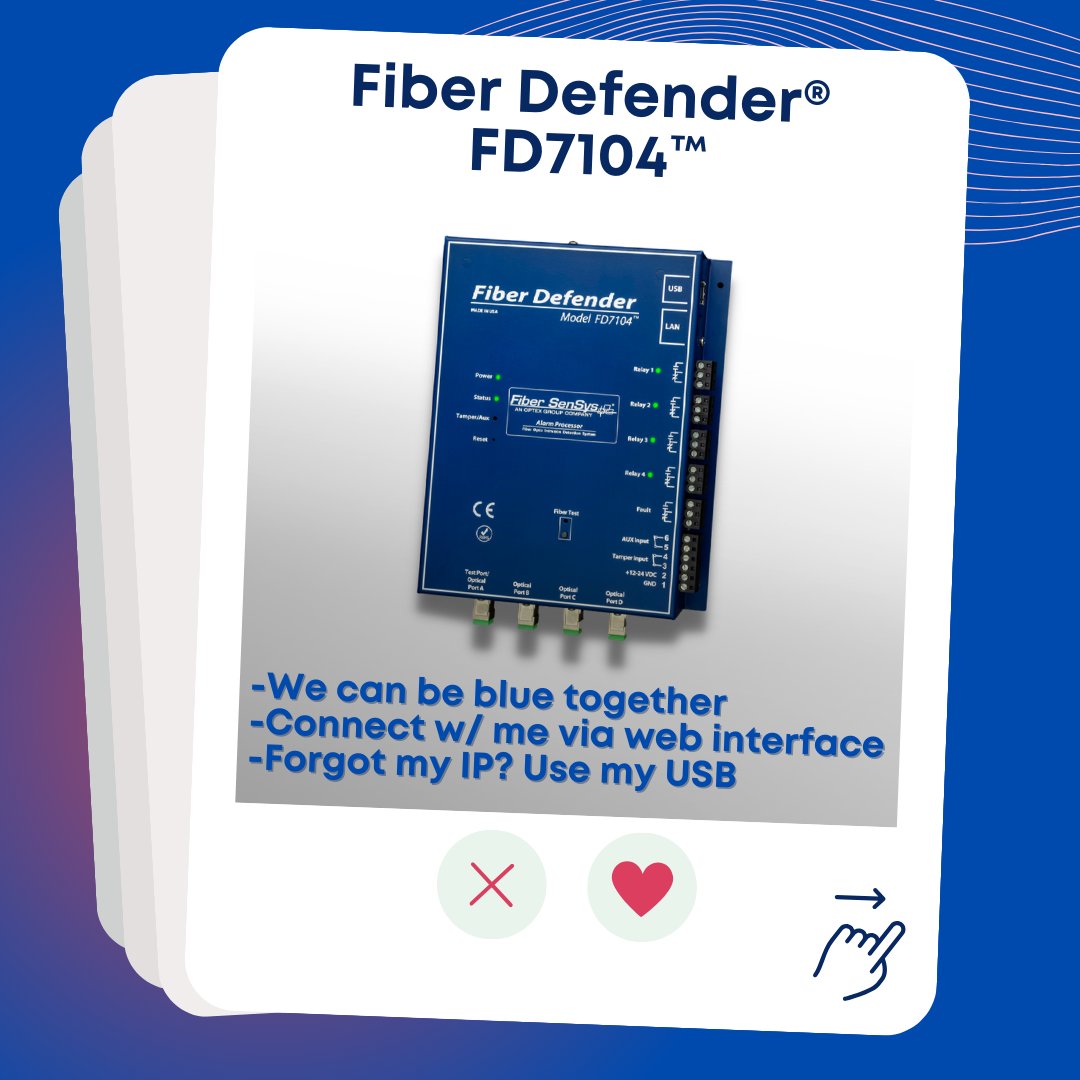 FiberSenSys's tweet photo. Even though Valentine’s Day is over, that doesn’t mean your perimeter isn’t still looking for the perfect match! 

#valentinesday #perimeterprotection #fibersensys #perimetersecurity #fiberdefender #pd500 #pointdefender #terraindefender #echopoint #intrusiondetection https://t.co/Cg9TlX1pqV