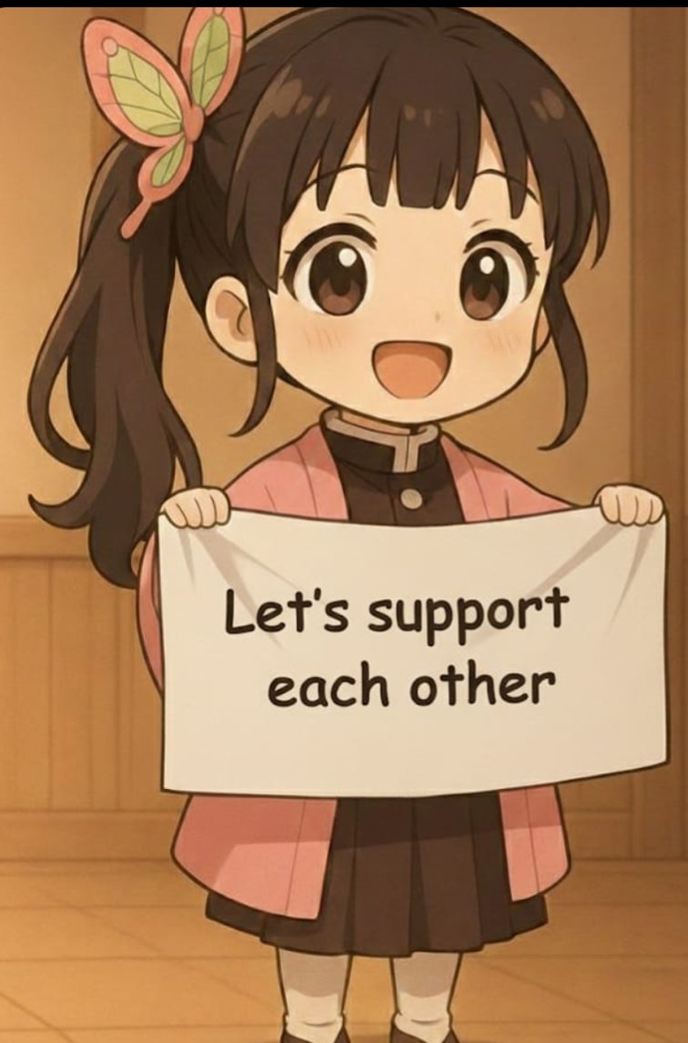 Let's support each other 🔁 

Just say hiii 👋