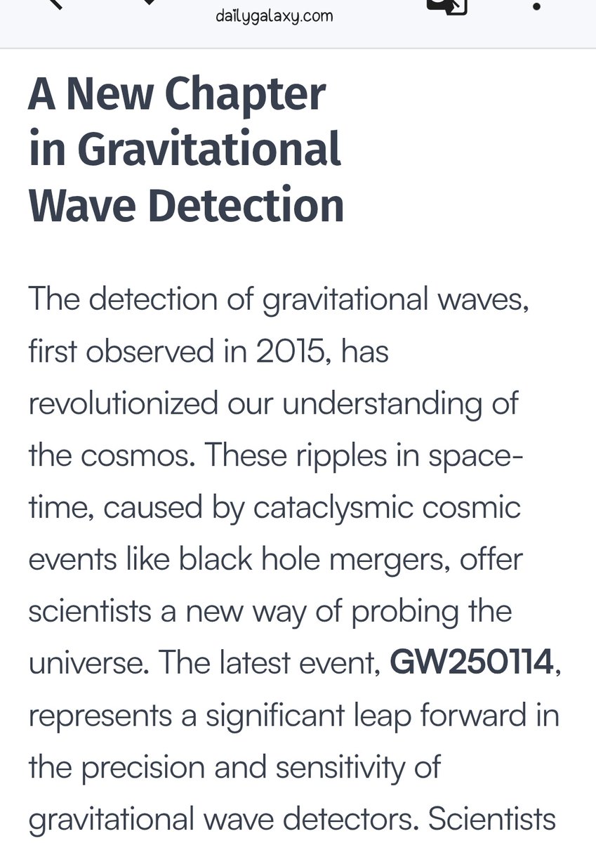 tek_nikel54's tweet image. #Loudest #GravitationalWave👾 Ever #Recorded #Reinforces #Einstein’s 100-Year-Old #Predictions. A new gravitational wave #detection, #GW250114, offers the #clearest #data yet, #validating #Einstein's #generalrelativity🤖

#Tek_nikel54
dailygalaxy.com/2026/02/loudes…