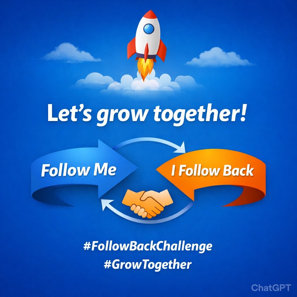 uweric_09's tweet photo. 🚀 Let’s grow together!
Follow me 👇
I follow back 🤝
#FollowBackChallenge #GrowTogether https://t.co/bG7uEvV6kd