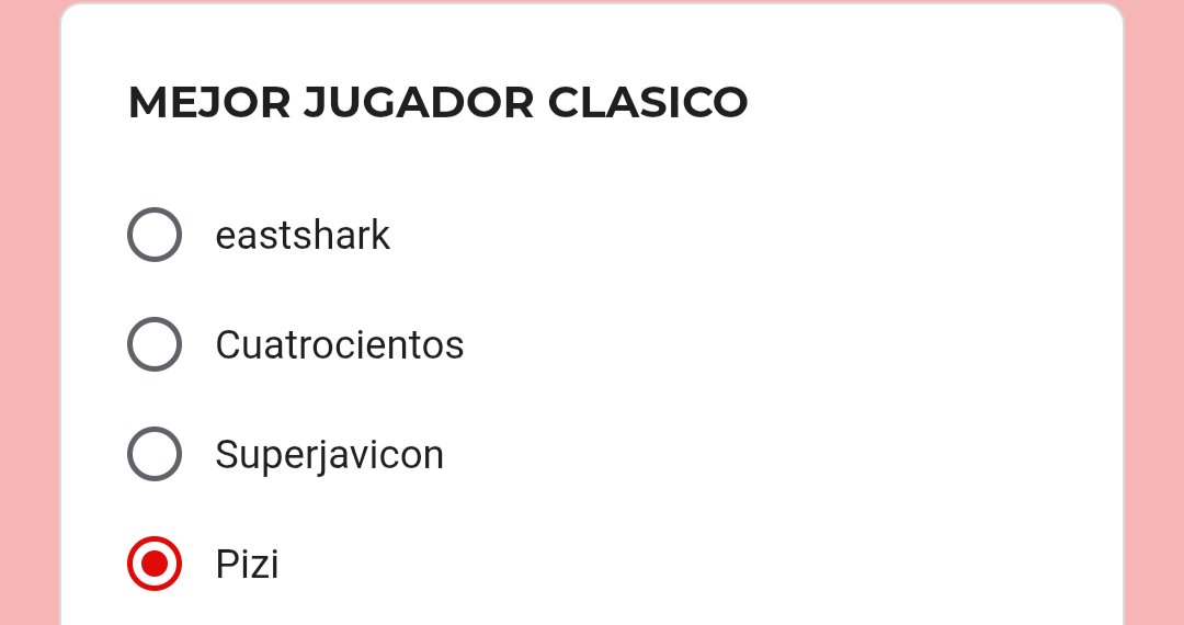 Buenos días.

AGRADECERÍAMOS SI VOTASEN POR DON PIZI AL MEJOR HISPANO DEL 2025 PORQUE LA OTRA TROPA D ESPAÑOLES NO ESTAN NI CERCA DE LO Q HIZO DON PIZI EL AÑO PASADO Y EN DEFINITIVA, ES EL MEJOR HISPANO DEL 2025.

CHILENO, TE NECESITAMOS AHORA MISMO 🇨🇱 
#PIZI2025