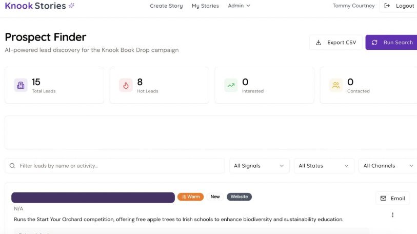 In any sales process, it's critical to find prospects who already experience and understand the problem you're solving.

At Knook, we recently launched the Knook Book Drop campaign where we create personalised storybooks for primary school children, all sponsored by incredible