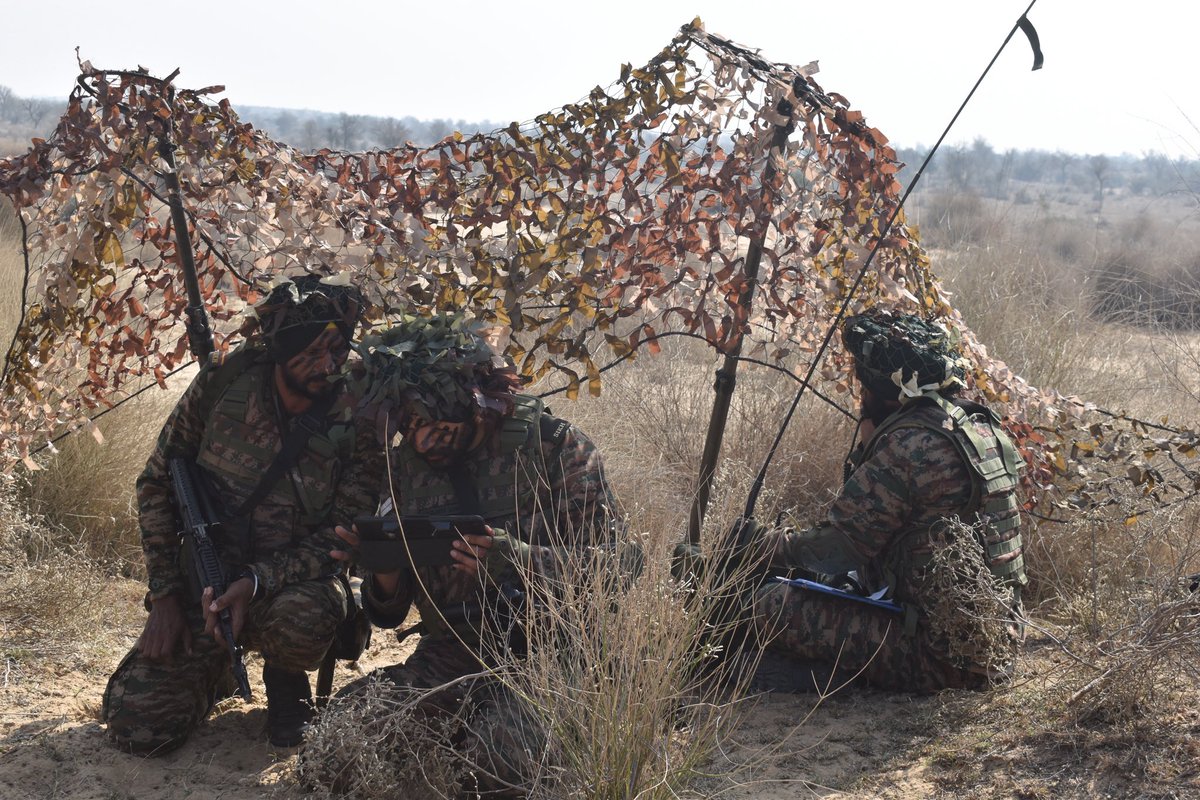 westerncomd_IA's tweet photo. #StrongAndCapable 
#ForeverReadyForWar 
#ASHNIPrahaar

#RamDivision of #KhargaCorps, successfully validated Surveillance and Targeting capabilities of #ASHNIPlatoons through a competition, Exercise #ASHNIPrahaar. 
Equipped with cutting-edge short-range surveillance systems and pinpoint targeting Unmanned Aerial Systems (UAS), the ASHNI strike teams delivered swift, agile, precise and deadly strikes. 

'Invisible Third Eye'

@adgpi
@prodefencechan1