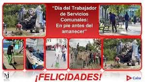 🇨🇺 #Cuba. ¡Felicidades a toda la gente buena y sencilla, que trabaja en los servicios comunales en su día!
#PorCubaJuntosCreamos
#CubaViveYTrabaja