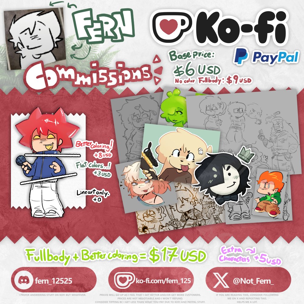 Fern | COMMS OPEN !!!! tweet media