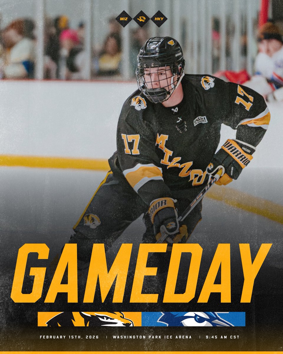 Let’s go out on top

🆚 Creighton
📍Washington Park Ice Arena
⏱️ 9:45 AM CST
📺 Mizzou Hockey YouTube