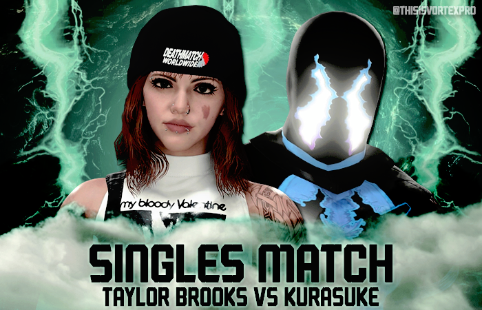 ThisIsVortexPro's tweet photo. Taylor Brooks demanded a match last episode, and she got her wish in the form of The Arsenal of Tailcoat Val's Kurasuke. Two unpredictable competitors will meet in what is sure to be a brawl for the ages, as the constant threat of Val's watchful eye looms over the Hammerstein. https://t.co/zod8ziFFeS