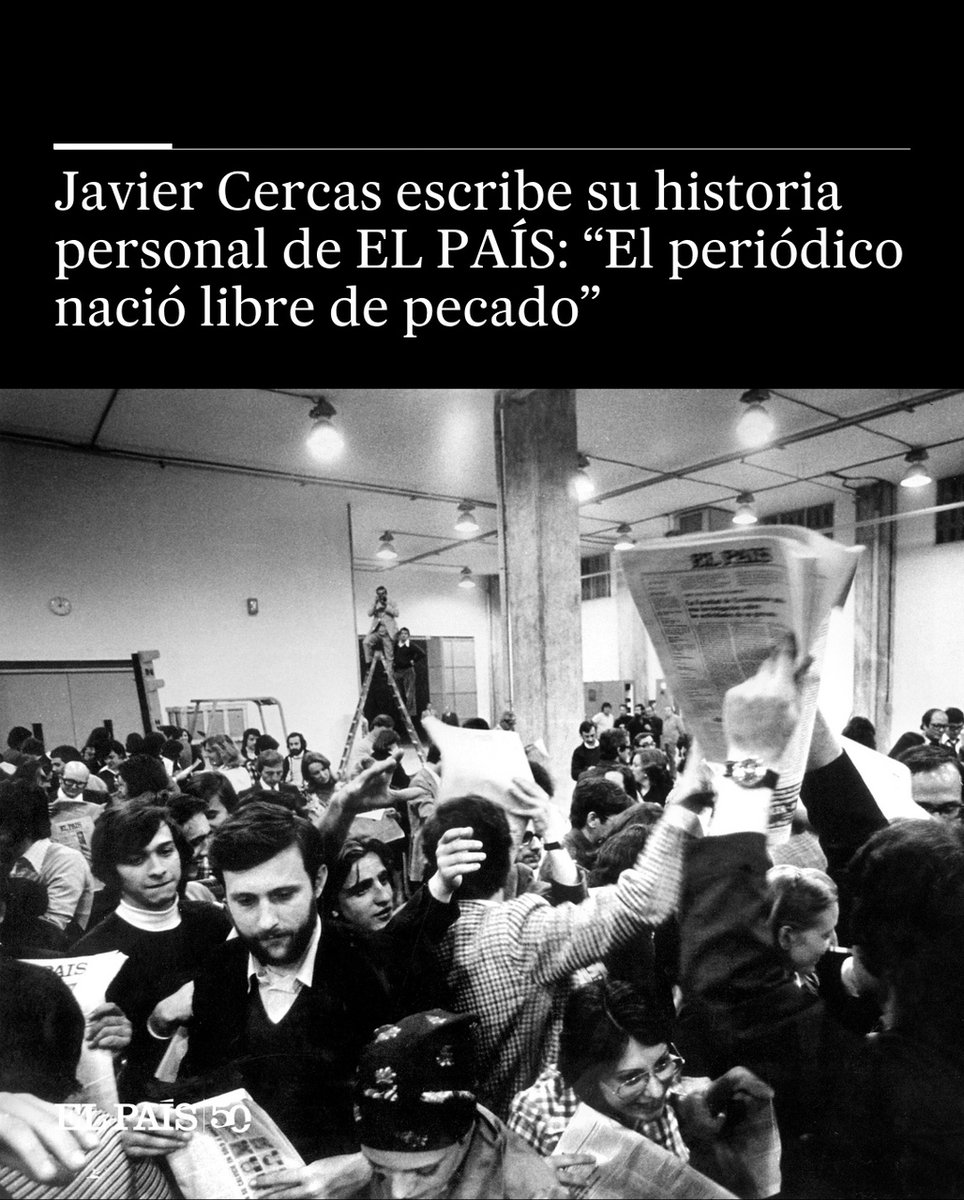 El escritor Javier Cercas ofrece su visión de EL PAÍS y lo que ha supuesto en su vida. “Ya no basta con que el periódico cuente la verdad, además, debe desmontar mentiras”, dice. El libro se lanzará un día antes del 50º aniversario del periódico dozz.es/wjiph35