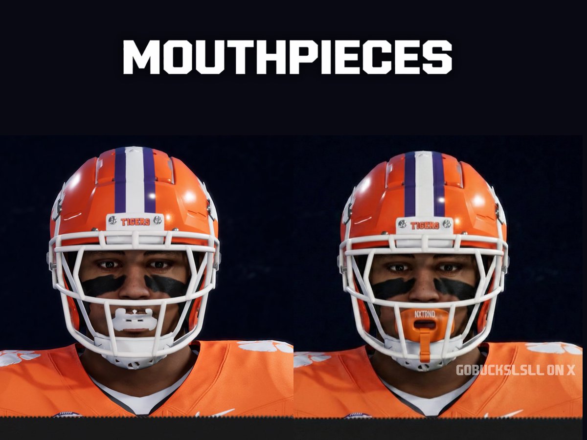 This took me all of 5 min…

EA adding attached mouthpieces in Frostbite isn’t engine limitation. It’s a simple asset addition. The helmet and facemask already have attachment points, this would just be another socketed accessory with basic physics or a static strap option. It’s
