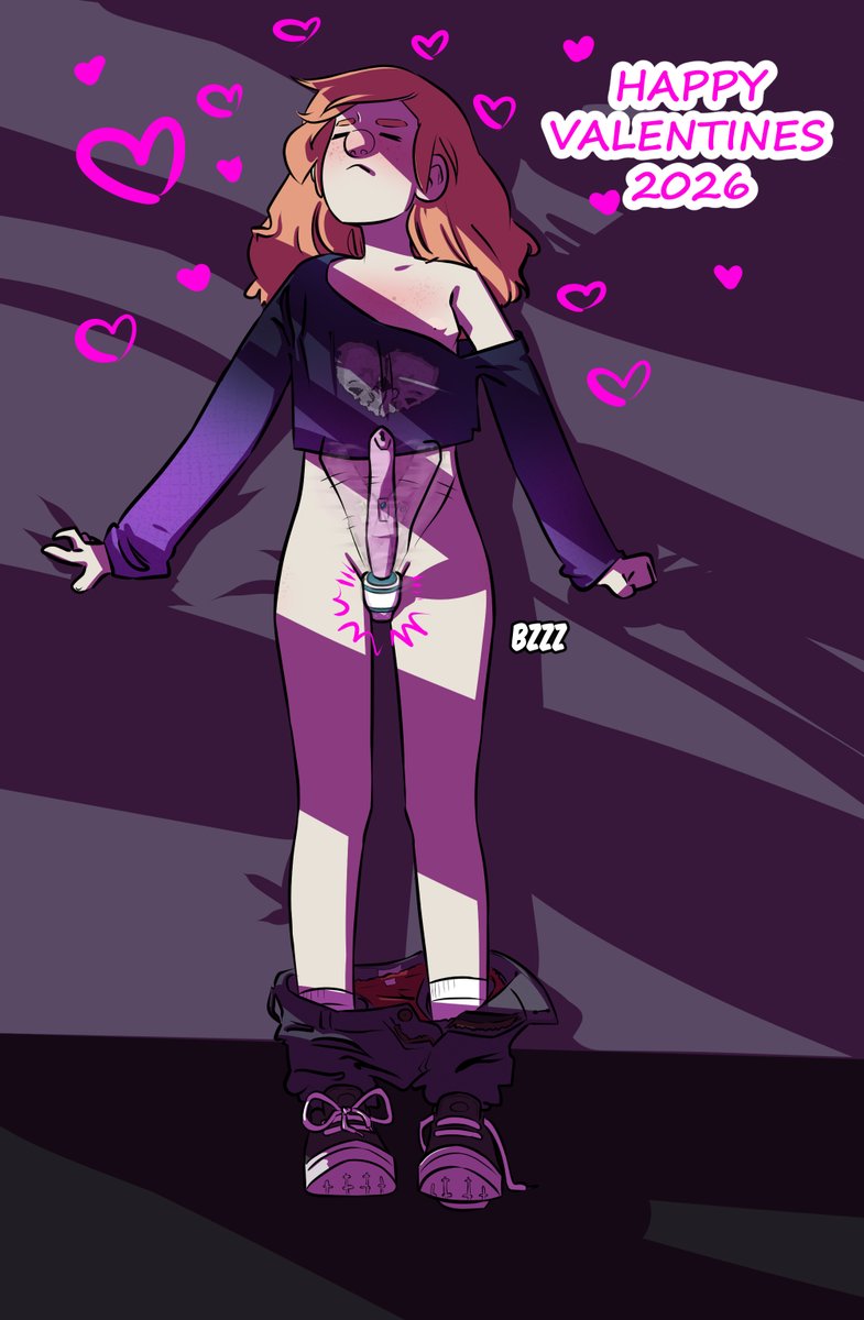 This years Valentines pinup of my character Zoe zoe.yellowgerbilcomics.com