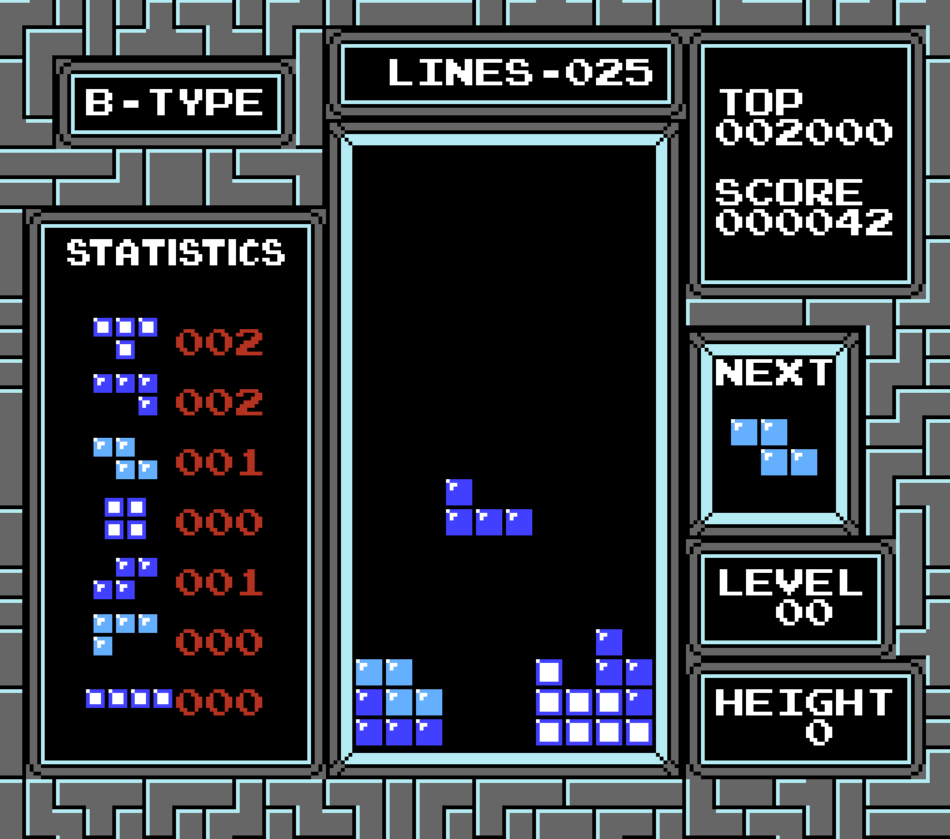 AllmightoFranky's tweet image. 1 Jour 1 Jeu #NES!Aujourd'hui #Tetris sorti en février 1990!On connait bcp plus la version #GameBoy sortie plus tard en septembre car elle était vendue en pack avec la portable de #Nintendo! #retro #retrogaming #oldschool #80s #90s