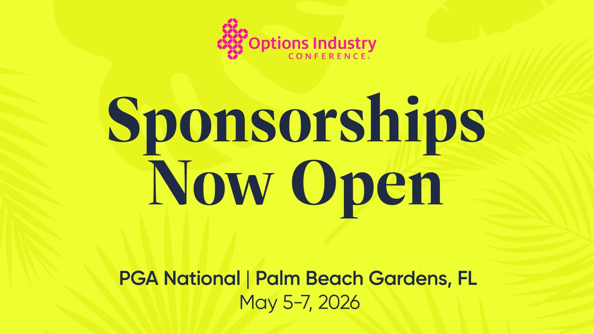 Options Industry Conference tweet media