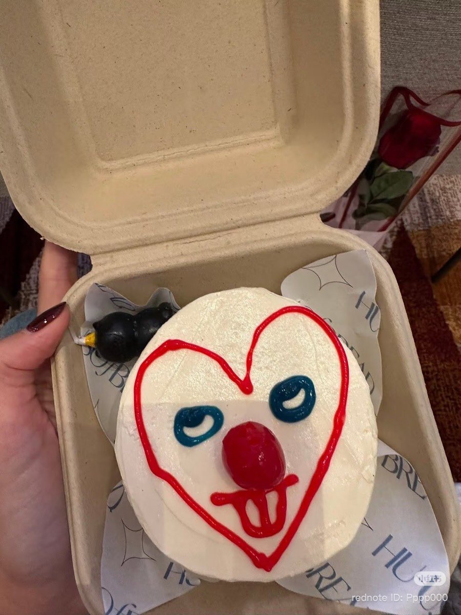 Wonbin draw this on op's cake and someone commented " i feel like if i throw it away, it'll just reappear on the tablet" 😭