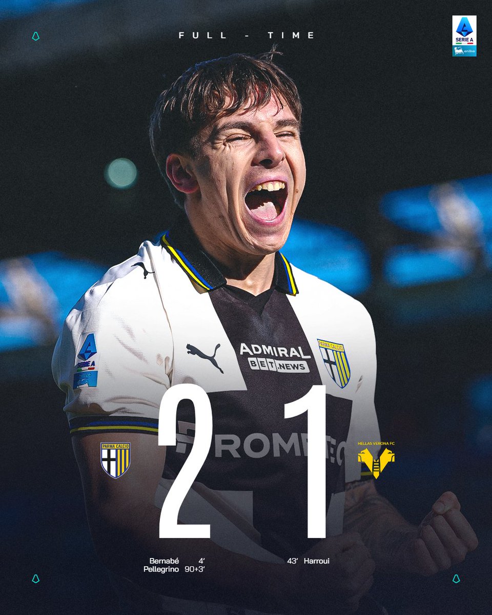 SerieA's tweet image. Il Parma la vince nel finale con Pellegrino! 🤯
#ParmaVerona