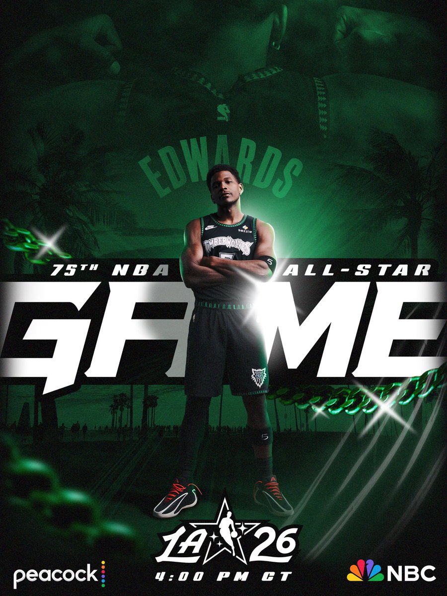 🌟 today’s the day. 🌟

75th NBA All-Star Game
⏰ » 4pm CT
📺 » <a href="/NBAonNBC/">NBA on NBC and Peacock</a>