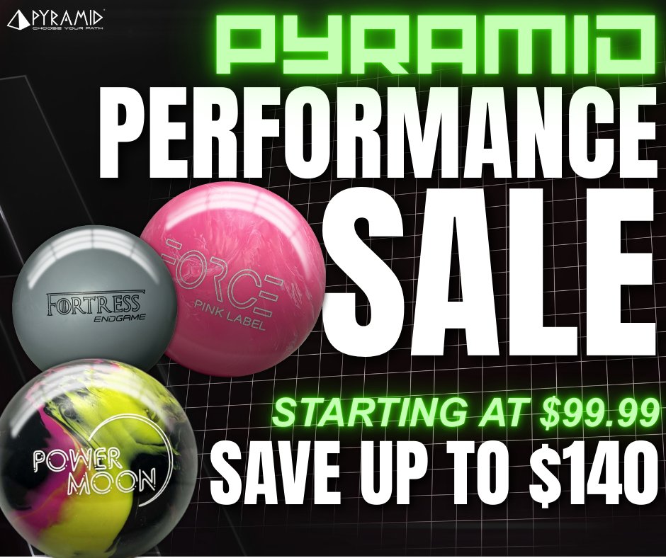 💲🛍️ Pyramid Performance Sale!  🛍️💲

ow.ly/krBk50Y6teN

Treat yourself with high-performance bowling balls at affordable prices!

Pyramid's balls are here to help you strike hard and look good while doing it!
Check out all the options we have available, with pricing