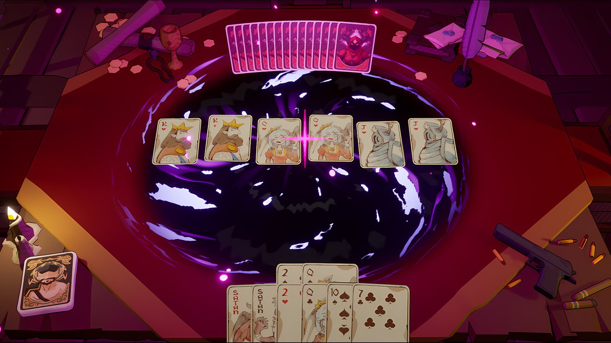 ApokerlypseGame's tweet photo. Dropping a single pair is good. Dropping three in a row? That’s a power move.

In Apokerlypse, a Sequence Pair consists of at least three consecutive pairs (like the JJ-QQ-KK).

Looking at this hand, what is the only 3-pair sequence that is bigger than this one?
#indiegame #gamedev #cardgame #poker