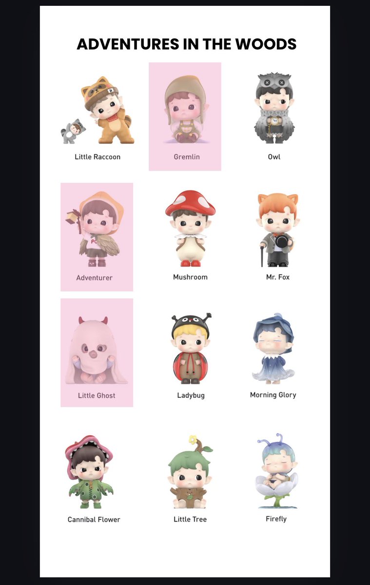 bykunscloud's tweet photo. wtt ph 

HACIPUPU

Have:
Adventures in the Woods - Little Ghost 
My Little Hero - Dr. H, Little Courier
Whispers Of My World - Snuggle Snuggle

Want: unmarked below

Loc: Quezon City

Can do meetup in Gateway or Robinsons Magnolia

Dm/reply if inch~ https://t.co/IlBBMOKyG8