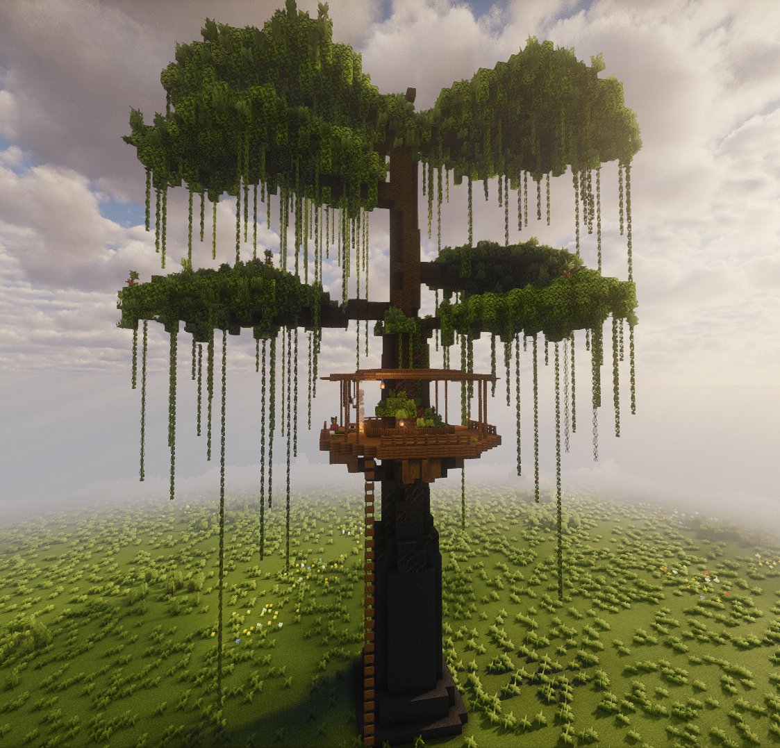 anyway here's a fully human-made treehouse build that isnt complete and utter ass