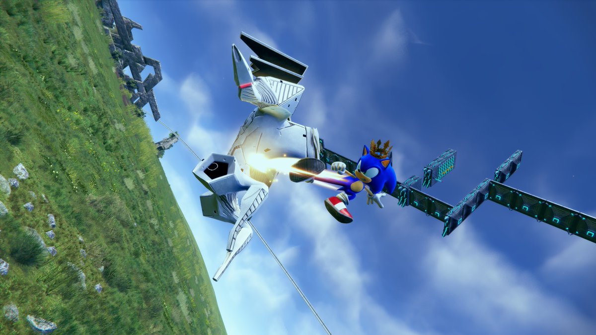 A bit of a cinematic shot for Sonic Frontiers😌