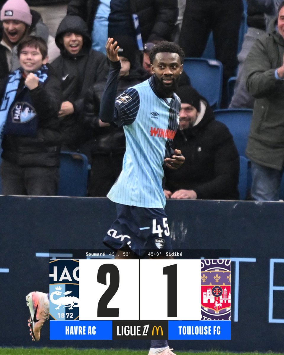 Ligue1_ENG's tweet photo. Soumaré’s brace earns Le Havre a second straight win! 💙 https://t.co/L6LbGTHQiI