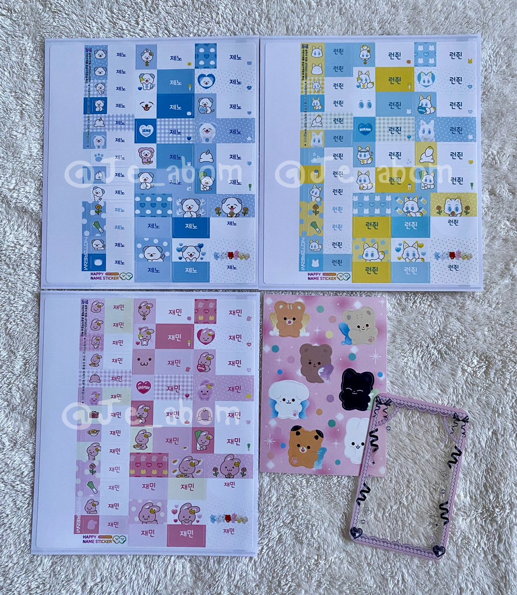 Je_abom's tweet photo. dreamscape pop-up sticker

สติกเกอร์ magnet doll มึองงี่ อินจอลมี พิ้งกี้

🐶🦊🐰 เจโน่ อินจุน แจมิน ใบละ 120.-

💰 เหมา 300.-  แถมสตก+เฟรมการ์ด

นัดรับ bts 📮 ส่งฟรี

#ตลาดนัดnct #ตลาดนัดอซท
#ตุ๊กตาnct #ตลาดนัดnctdream https://t.co/yBzquH4EBx