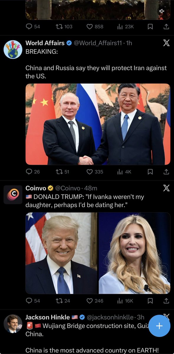 The difference between world leaders right on my X feed lol