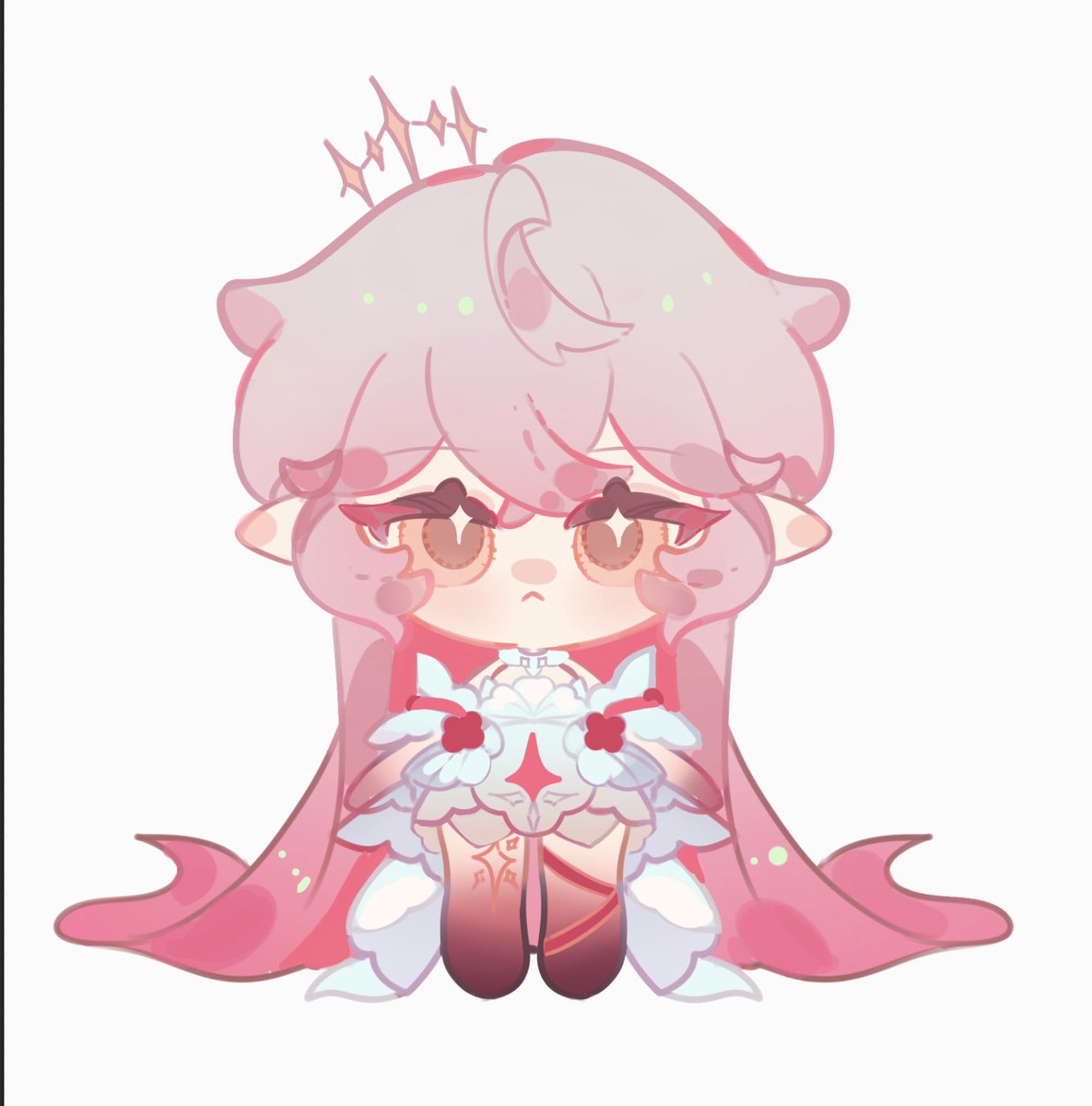 Working on my first adoptable 🥺🌸
#wip #Vgen #adoptable