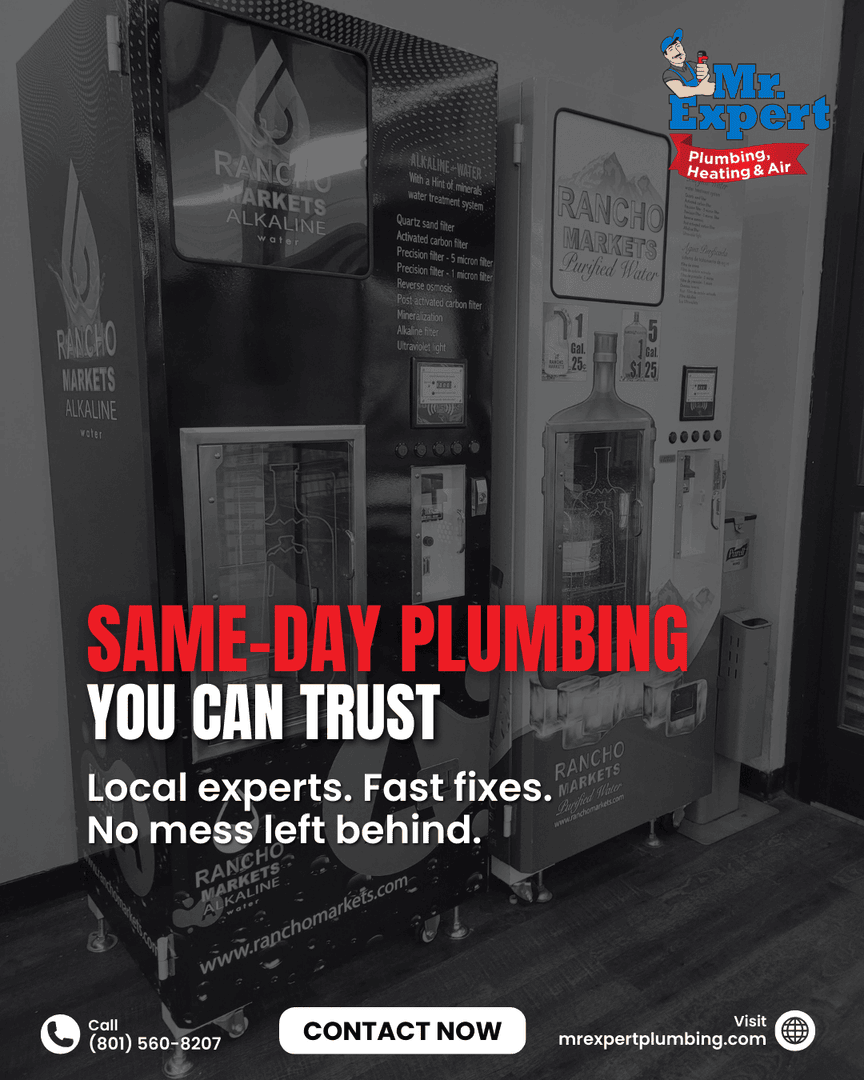MrExpertPlmbg's tweet photo. Plumbing problems can’t wait. That’s why Mr. Expert offers same-day solutions across Salt Lake City and surrounding areas.
#samedayplumbing #fastfixes #homerepairs #plumbing #service #plumbers #emergencyrepair #plumbingsolutions #saltlakecity #utah #mrexpertplumbing https://t.co/7Zrd5VjIkc