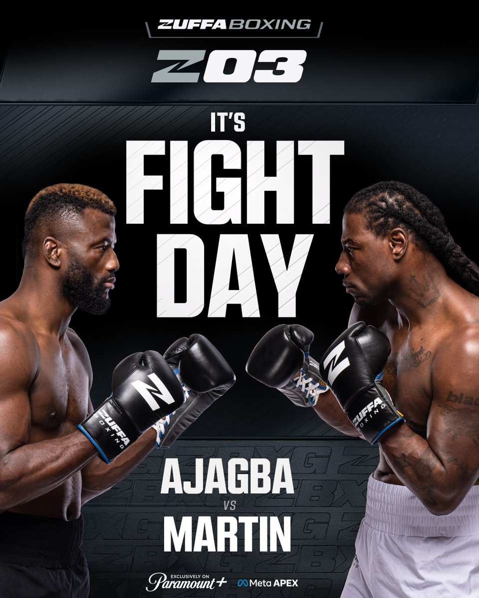 LIVE from Las Vegas 🥊

🇳🇬 Efe Ajagba v Charles Martin 🇺🇸

📺: @ParamountPlus | 📍Meta Apex | #ZuffaBoxing03