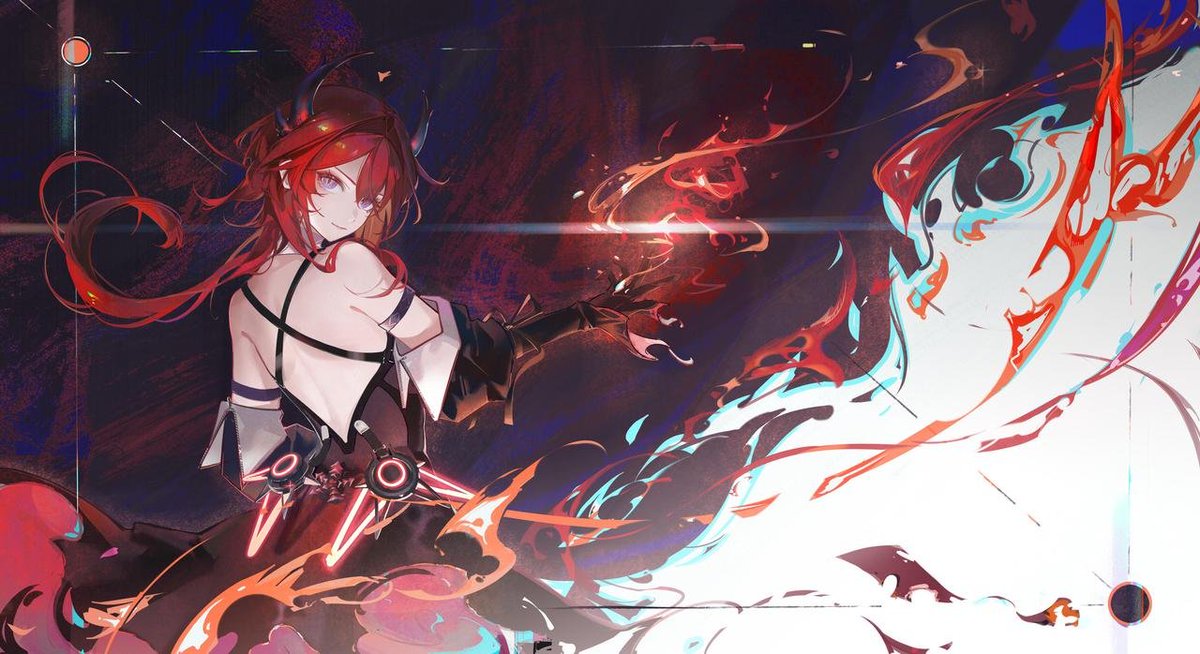 sajidahel12's tweet photo. A blade forged in the heart of fire. 🔥⚔️���Cr.Rainbow椰耶）

#Laevatain #Endfield #エンドフィールド https://t.co/H1oyJfeWkp