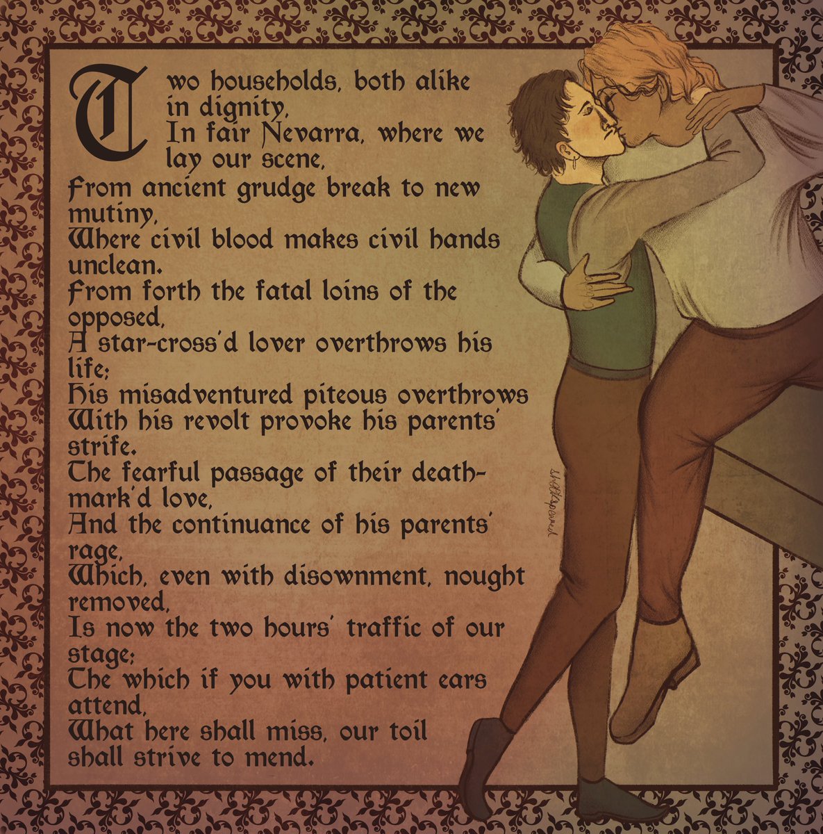 Sh00kspeared's tweet photo. Some late Valentine's art for Solavellan, young Emmrook, and Styrion!
.
#emmrich #rook #dragonage #veilguard #dragonageinquisition #tevinternights #dreadwolf #digitalart #artist #fanart #dragonagefanart #noai #emmrook #solavellan #solas #lavellan https://t.co/9gSqJGWHjK