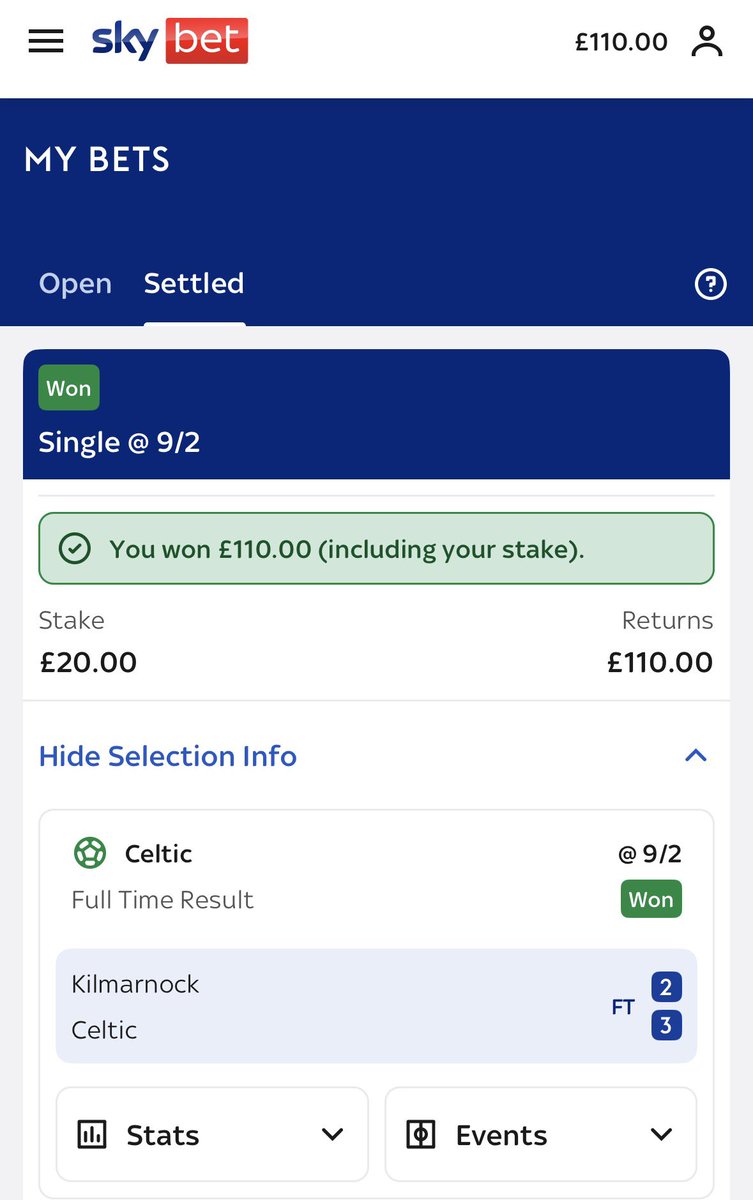 Start Tam, Start Tounekti, drop Hatate. All no brainers. Stevie Clarke reckons we didn’t deserve to win🤷🏽‍♂️ check the stats dumb-dumb. Also, cheeky wee in-play bet.