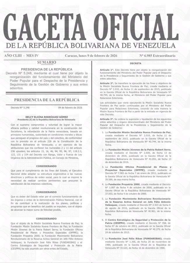 🧵 ¿Qué dice realmente la nueva Gaceta Extraordinaria y por qué no es un simple “ajuste administrativo”?

🪡 Sale una Gaceta Extraordinaria anunciando “reorganización” del despacho presidencial.

Cuando algo es “extraordinario” no es rutinario.
Es urgente.
¿La pregunta? ¿Urgente