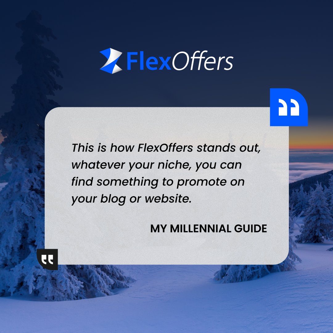 Ready to boost your earnings without changing how you create? FlexOffers connects you with over 12,000 advertisers and powerful tools to help you scale your revenue effortlessly. 

Learn more: hubs.ly/Q03_HS6c0

#flexoffers #partnermarketing #creatortools #influencers