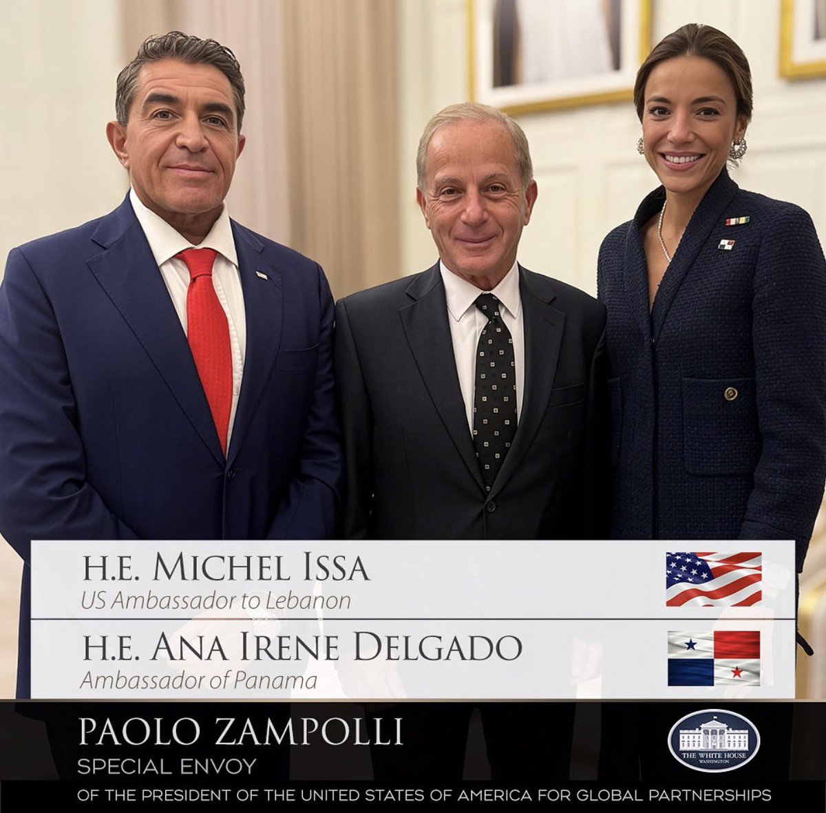 It was amazing to see my friend Noaw —what a journey from our days as UN Ambassadors  to now being the Prime Minister of Lebanon and  Special Envoy  of the President ! yes, I will absolutely come visit Lebanon, a long overdue trip, thanks to the invitation from President Aoun.