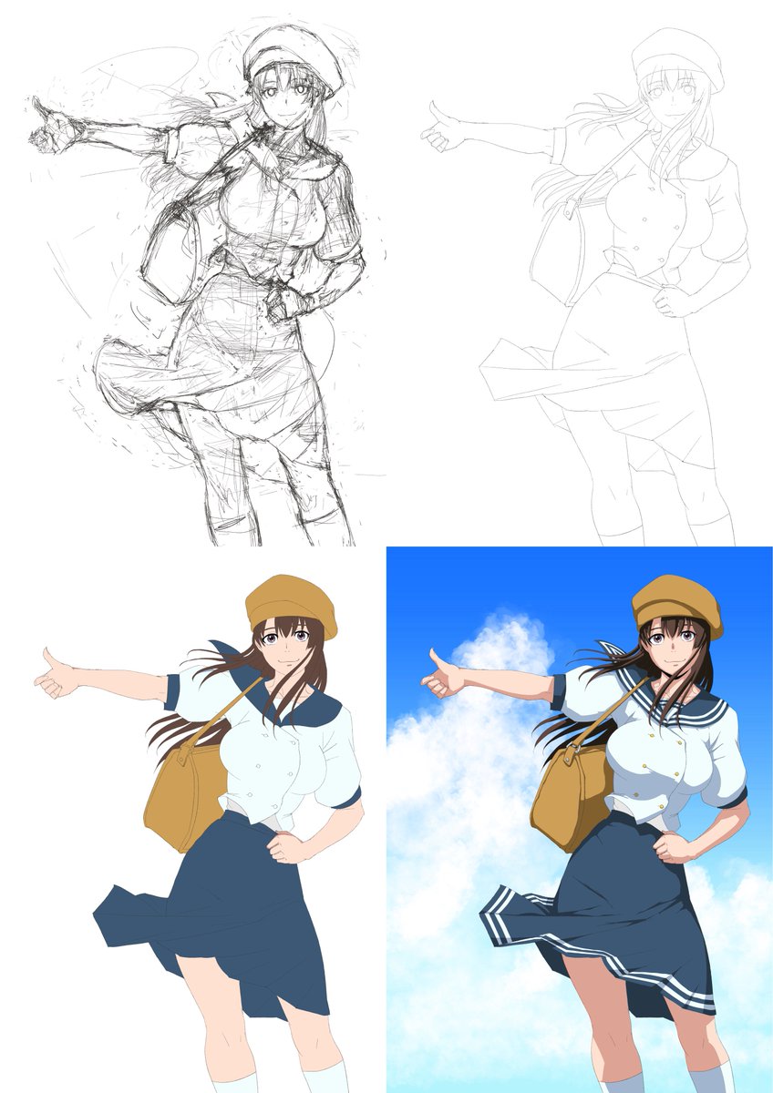 『アイの歌声を聴かせて』のイラストのメイキングです
#ガシマシネマ #アイの歌声を聴かせて