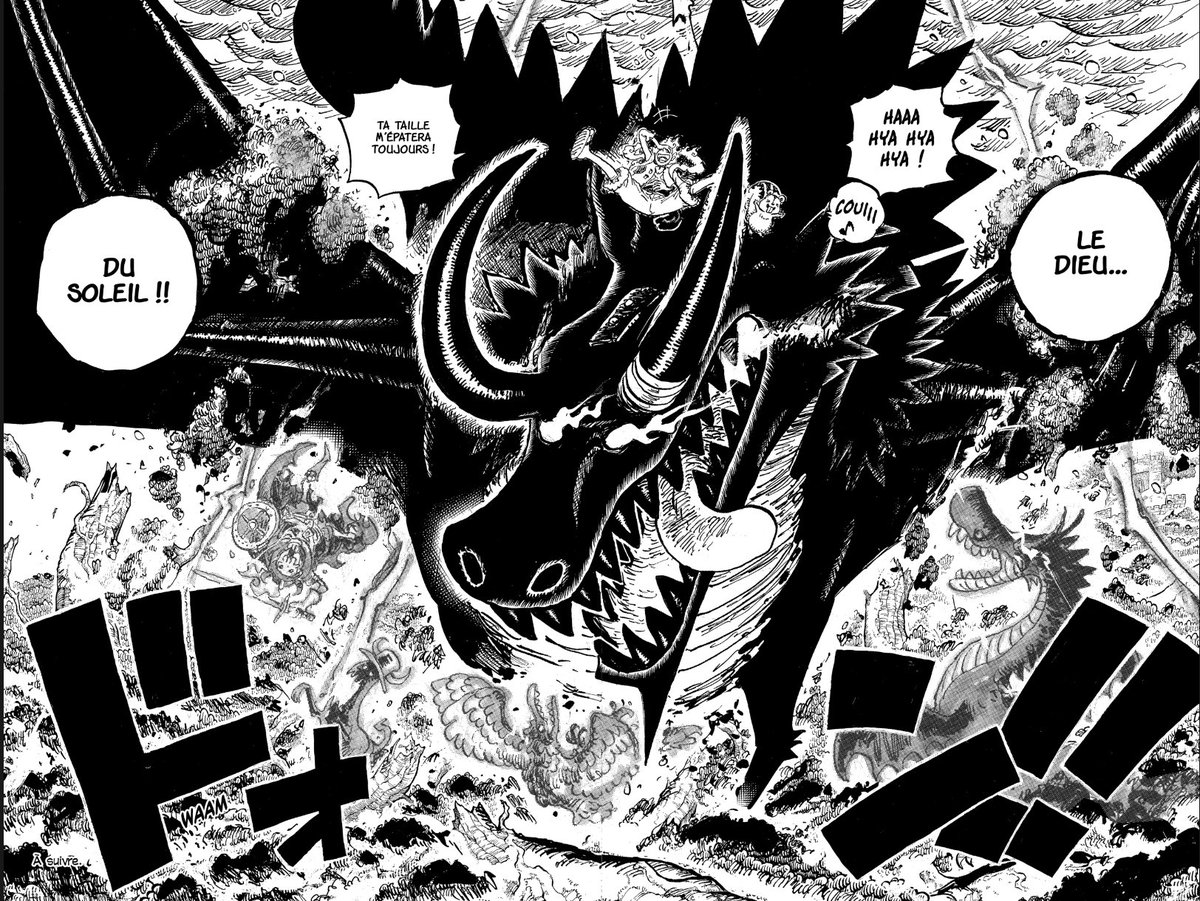 La planche est gargantuesque n'empêche 

Je crois qu'on s'en rend pas compte de la folie qui se produit sous nos yeux

#ONEPIECE1174