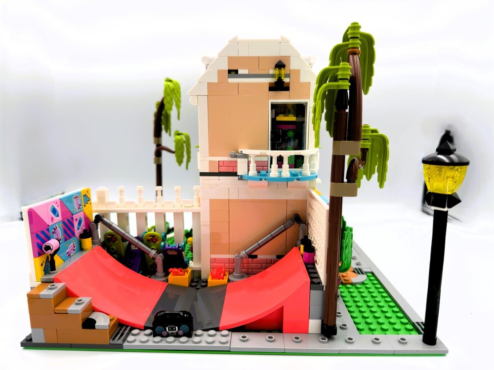 Family Home &amp; Skate Park Modular Alternate build of 2x42687 by <a href="/PaulPettifor/">Re-Bricked</a> reb.li/m/251879?spot=… #lego #rebrickable #legomoc