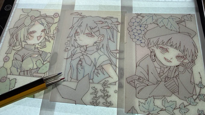 wip🌵🐳🍇
 #ドローイングモール_vol3 