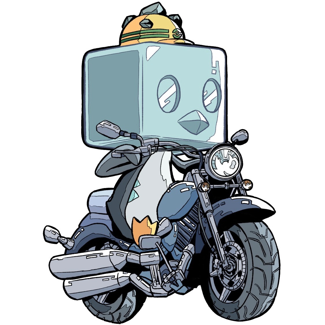 ゴツメコオリッポ  オンザバイク