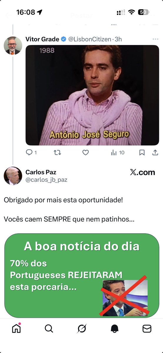 O idiota <a href="/carlos_jb_paz/">Carlos Paz</a> a não deixar de ser idiota!