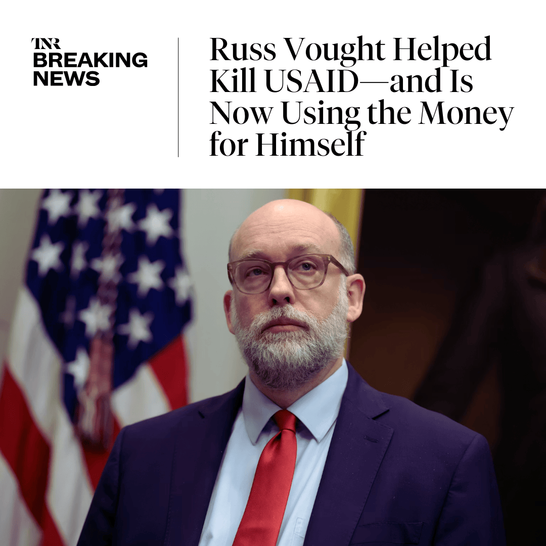 The Project 2025 architect who promised to put federal employees “in trauma” is spending $15 million of former USAID funding—money that would have gone toward fighting HIV, polio, malaria, and other diseases—to bankroll his security detail. trib.al/SnSVDtX