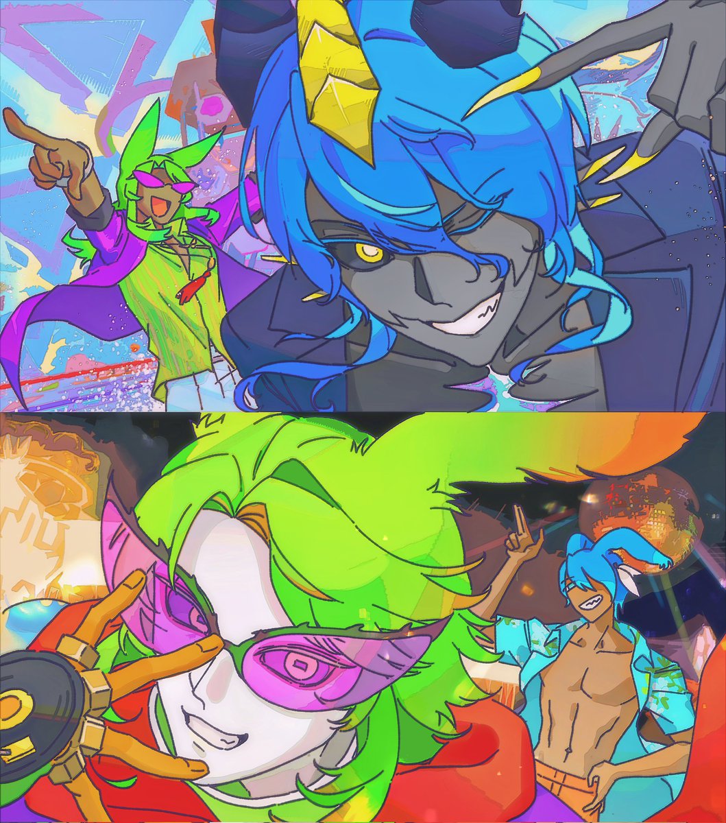 ダンシング・グリーン&amp;ディープブルー
音楽と海、ダンスとサーフィン＝ビーチパーティー
#FF14 #FFXIV