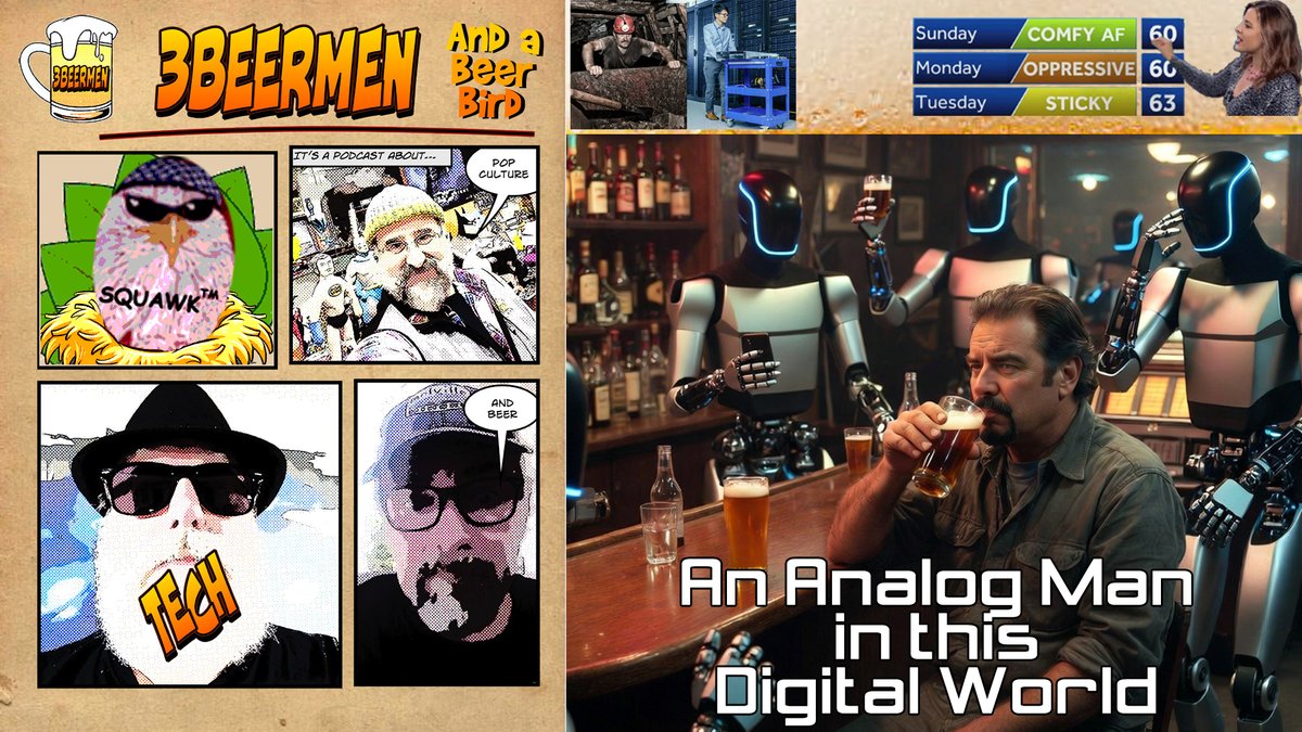 3beermen's tweet image. An Analog Man in this Digital World: Join us tonight for an interesting dive into Generation X, the last analog mind. 7pm E/4pm P right here on X or join the cool kids @PilledNet