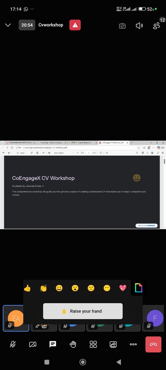 CoEngageX's tweet photo. We're live here. See the beautiful face of our speaker @ewaoluwa_e_a https://t.co/rYY0nzCn7w