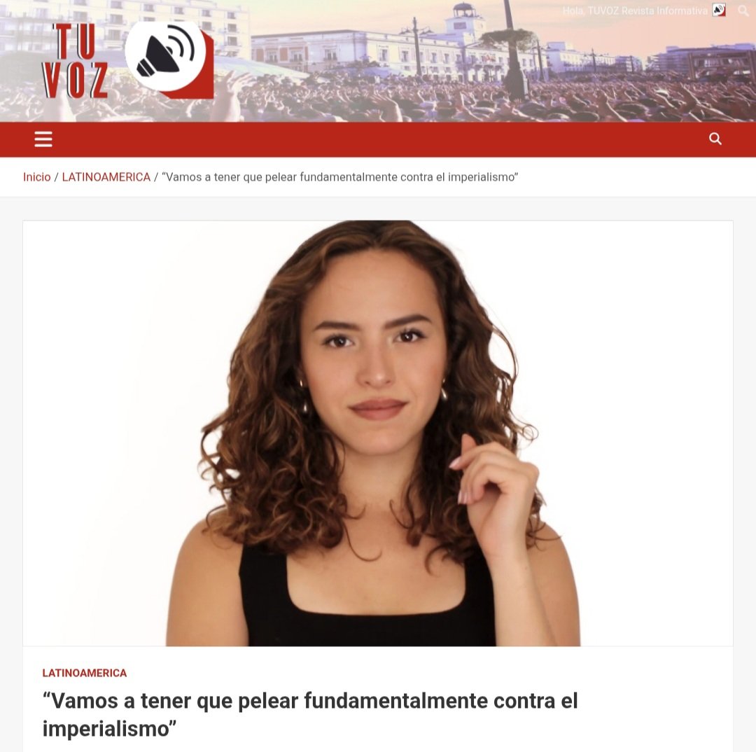 “Vamos a tener que pelear fundamentalmente contra el imperialismo”
ENTREVISTA A SASI ALEJANDRE  periodista y analista política,  Sasi  sostuvo que “Estamos en un momento de auge del imperialismo y tenemos que entenderlo como una rueda. Si bien el fascismo viene del imperialismo,