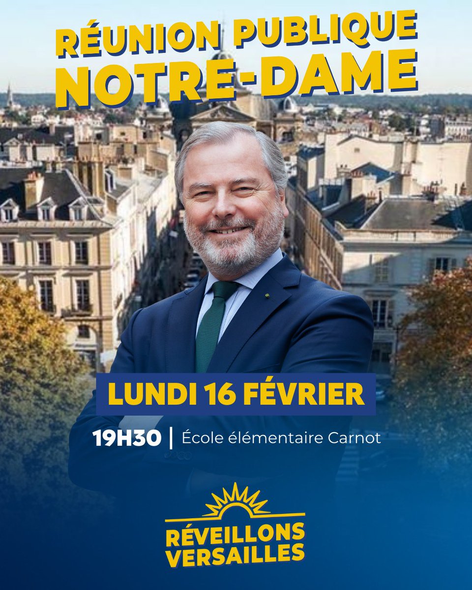 Retrouvons nous, demain 16 février pour vous présenter notre projet et échanger sur vos attentes à l'école Carnot ! 💙💛